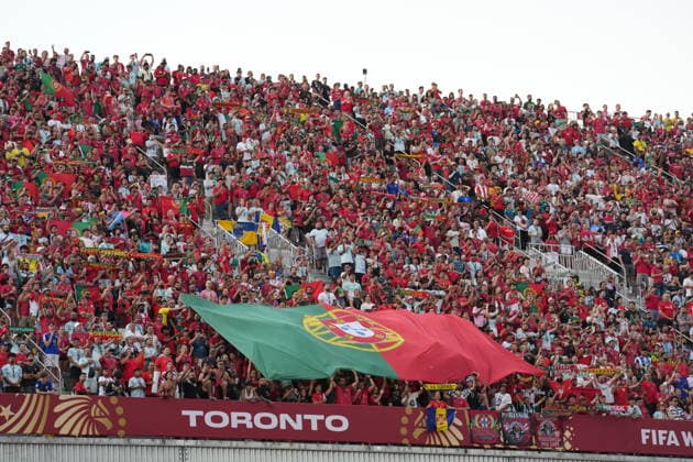Portugal v Croatia - FIFA World Cup, WM, Weltmeisterschaft, Fussball 2026 - Round of 32 TORONTO, CANADA - JULY 02: Fans of Portugal support their team prior the 2026 FIFA World Cup First Stage Group I match between Portugal and Croatia at Toronto Stadium (BMO Field) in Toronto, Ontario, Canada on July 02, 2026. Mert Alper Dervis Anadolu Ontario Canada. Editorial use only. Please get in touch for any other usage.  Copyright: x2026xAnadoluxMertxAlperxDervisx