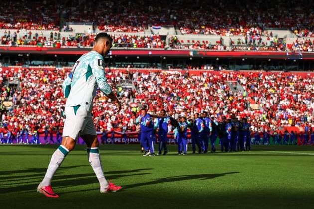 RECORD DATE NOT STATED FIFA World Cup, WM, Weltmeisterschaft, Fussball 2026 - Round of 32 - Portugal v Croatia Cristiano Ronaldo player of Portugal during the FIFA World Cup 2026 Round of 32 match between Portugal and Croatia, at the Toronto Stadium, in Toronto, Canada, on Thursday, July 02, 2026.(Foto: William Volcov Brazil Photo Press IMAGO) Sports Toronto CA Canada Copyright: xWILLIAMxVOLCOVx
