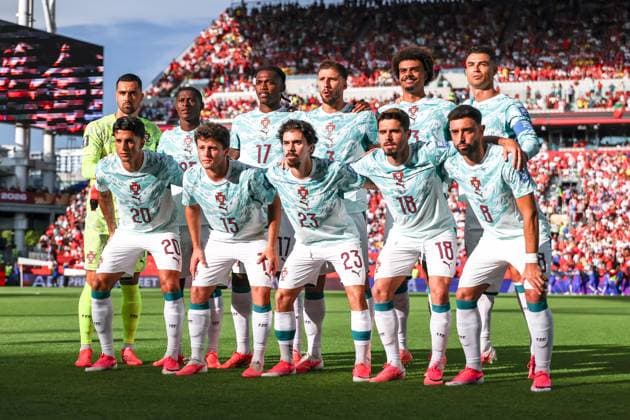 RECORD DATE NOT STATED FIFA World Cup, WM, Weltmeisterschaft, Fussball 2026 - Round of 32 - Portugal v Croatia The Portugal team poses for the traditional pre-match photo before the FIFA World Cup 2026 Round of 32 match between Portugal and Croatia, at the Toronto Stadium, in Toronto, Canada, on Thursday, July 02, 2026.(Foto: William Volcov Brazil Photo Press IMAGO) Sports Toronto CA Canada Copyright: xWILLIAMxVOLCOVx