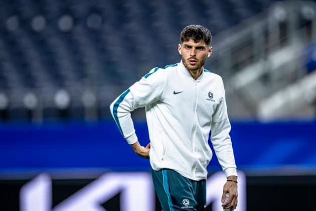 DALLAS - Cristian Volpato of Australia during the 2026 World Cup at AT&T Stadium on July 2, 2026, in Dallas, United States. (Photo by Stefan Koops EYE4IMAGES DeFodi Images) - *** DALLAS: Cristian Volpato of Australia during the 2026 World Cup at AT&T Stadium on July 2, 2026, in Dallas, United States. Photo by Stefan Koops, EYE4IMAGES, DeFodi Images
