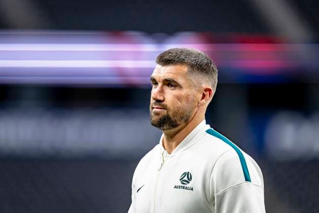 DALLAS - Australian goalkeeper Mathew Ryan during the 2026 World Cup at AT&T Stadium on July 2, 2026, in Dallas, United States. (Photo by Stefan Koops EYE4IMAGES DeFodi Images) - *** DALLAS: Australian goalkeeper Mathew Ryan during the 2026 World Cup at AT&T Stadium on July 2, 2026, in Dallas, United States. Photo by Stefan Koops, EYE4IMAGES, DeFodi Images