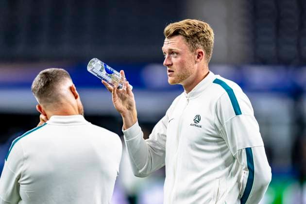 DALLAS - Harry Souttar of Australia during the 2026 World Cup at AT&T Stadium on July 2, 2026, in Dallas, United States. (Photo by Stefan Koops EYE4IMAGES DeFodi Images) - *** DALLAS: Harry Souttar of Australia during the 2026 World Cup at AT&T Stadium on July 2, 2026, in Dallas, United States. Photo by Stefan Koops, EYE4IMAGES, DeFodi Images