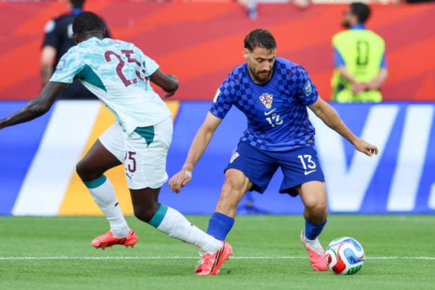 Portugal v Croatia: Round Of 32 - FIFA World Cup, WM, Weltmeisterschaft, Fussball 2026 Nikola Vlasic of Croatia in action during the FIFA World Cup 2026 Round Of 32 match between Portugal and Croatia at Toronto Stadium on July 2, 2026 in Toronto, Canada.  SanjinxStrukic PIXSELL