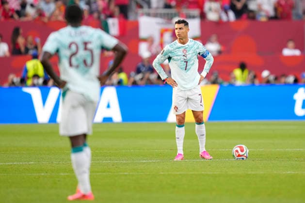 Portugal v Croatia: Round Of 32 - FIFA World Cup, WM, Weltmeisterschaft, Fussball 2026 Cristiano Ronaldo of Portugal reacts after the goal scored by Ivan Perisic of Croatia during the FIFA World Cup 2026 Round Of 32 match between Portugal and Croatia at Toronto Stadium on July 02, 2026 in Toronto, Ontario. Toronto ON Canada  Copyright: xJosexBretonx originalFilename:bretonhernandez-portugal260702_npF8j.jpg