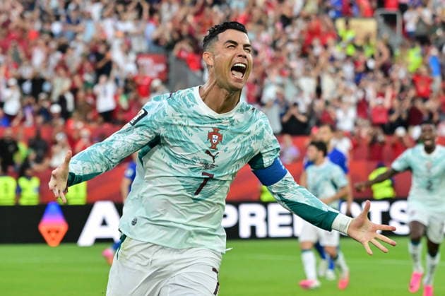 FIFA World Cup, WM, Weltmeisterschaft, Fussball 2026 - Round of 32 - Portugal vs Croatia Cristiano Ronaldo of Portugal celerbate scoring the 1-1 goal during the FIFA World Cup 2026 Round of 32 match Portugal against Croatia, in Toronto, Canada, 02 July 2026. TORONTO Canada  Copyright: xEDUARDOxLIMAx