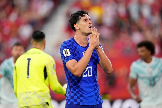 Portugal v Croatia: Round Of 32 - FIFA World Cup, WM, Weltmeisterschaft, Fussball 2026 Igor Matanovic of Croatia reacts during the FIFA World Cup 2026 Round Of 32 match between Portugal and Croatia at Toronto Stadium on July 02, 2026 in Toronto, Ontario. Toronto ON Canada  Copyright: xJosexBretonx originalFilename:bretonhernandez-portugal260702_npfc7.jpg