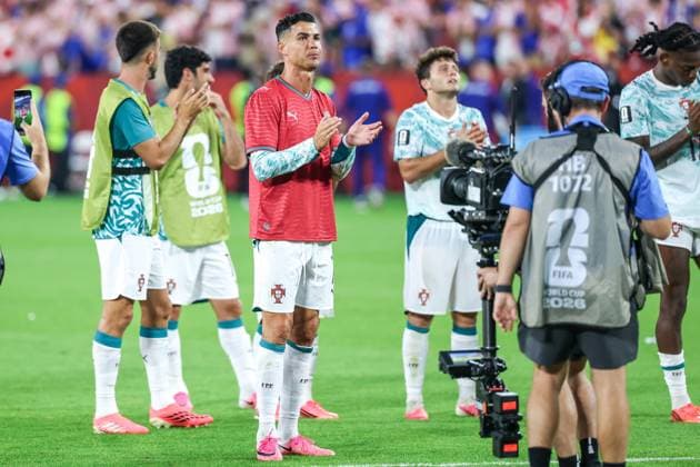 RECORD DATE NOT STATED FIFA World Cup, WM, Weltmeisterschaft, Fussball 2026 - Round of 32 - Portugal v Croatia Cristiano Ronaldo player of Portugal wears the nÂ° 21 shirt in tribute to Diogo Jota who passed away last year after the FIFA World Cup 2026 Round of 32 match between Portugal and Croatia, at the Toronto Stadium, in Toronto, Canada, on Thursday, July 02, 2026.(Foto: William Volcov Brazil Photo Press IMAGO) Sports Toronto CA Canada Copyright: xWILLIAMxVOLCOVx