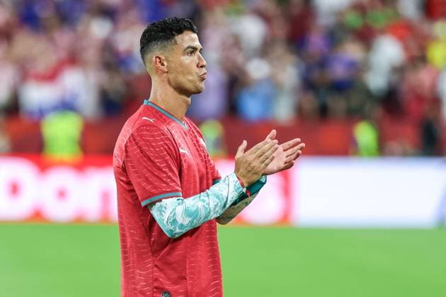 RECORD DATE NOT STATED FIFA World Cup, WM, Weltmeisterschaft, Fussball 2026 - Round of 32 - Portugal v Croatia Cristiano Ronaldo player of Portugal wears the nÂ° 21 shirt in tribute to Diogo Jota who passed away last year after the FIFA World Cup 2026 Round of 32 match between Portugal and Croatia, at the Toronto Stadium, in Toronto, Canada, on Thursday, July 02, 2026.(Foto: William Volcov Brazil Photo Press IMAGO) Sports Toronto CA Canada Copyright: xWILLIAMxVOLCOVx