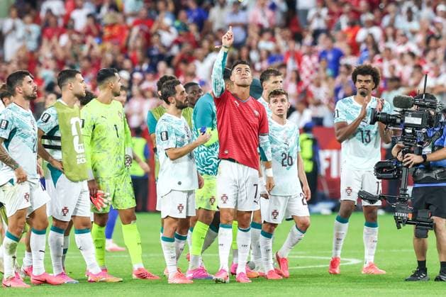 RECORD DATE NOT STATED FIFA World Cup, WM, Weltmeisterschaft, Fussball 2026 - Round of 32 - Portugal v Croatia Cristiano Ronaldo player of Portugal wears the nÂ° 21 shirt in tribute to Diogo Jota who passed away last year after the FIFA World Cup 2026 Round of 32 match between Portugal and Croatia, at the Toronto Stadium, in Toronto, Canada, on Thursday, July 02, 2026.(Foto: William Volcov Brazil Photo Press IMAGO) Sports Toronto CA Canada Copyright: xWILLIAMxVOLCOVx