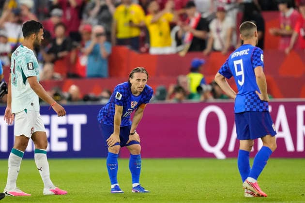 Portugal v Croatia: Round Of 32 - FIFA World Cup, WM, Weltmeisterschaft, Fussball 2026 Luka Modric of Croatia reacts after the defeat during the FIFA World Cup 2026 Round Of 32 match between Portugal and Croatia at Toronto Stadium on July 02, 2026 in Toronto, Ontario. Toronto ON Canada  Copyright: xJosexBretonx originalFilename:bretonhernandez-portugal260702_npu88.jpg
