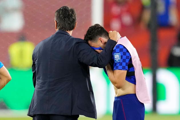 July 2, 2026, Toronto, Ontario, Canada: Mateo Kovacic of Croatia cries after defeat during the FIFA World Cup, WM, Weltmeisterschaft, Fussball 2026 Round Of 32 match between Portugal and Croatia at Toronto Stadium on July 02, 2026 in Toronto, Ontario. Portugal V Croatia: Round Of 32 - FIFA World Cup 2026  - ZUMAa181 20260702_zaa_a181_146 Copyright: xJosexBretonx
