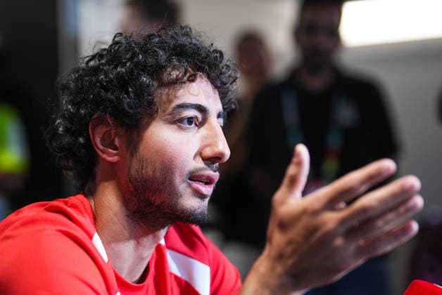 Ahead of the Australia v Egypt - FIFA World Cup, WM, Weltmeisterschaft, Fussball 2026 - Round of 32 TEXAS, UNITED STATES - JULY 2: Mohamed Hany of Egypt speaks during a press conference, PK, Pressekonferenz ahead of Egypt s FIFA World Cup 2026 Round of 32 match against Australia at Washburne Stadium in Dallas, Texas, United States, on July 2, 2026. Hakan Akgun Anadolu Texas United States. Editorial use only. Please get in touch for any other usage.  Copyright: x2026xAnadoluxHakanxAkgunx