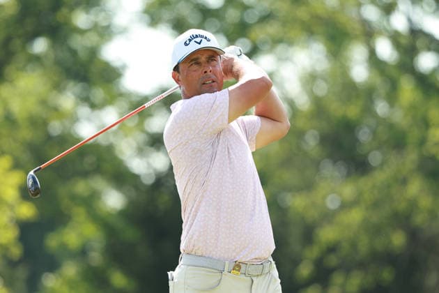U.S. Senior Open Championship 2026 COLUMBUS, OHIO - JULY 2: Tracy Vest of the United States plays his tee shot on the 16th hole during the first round of the U.S. Senior Open Championship 2026 at Scioto Country Club in Columbus, Ohio, USA Thursday, July 2, 2026. Columbus Ohio United States  Copyright: xJorgexLemusx originalFilename:lemus-ussenior260702_npJqW.jpg
