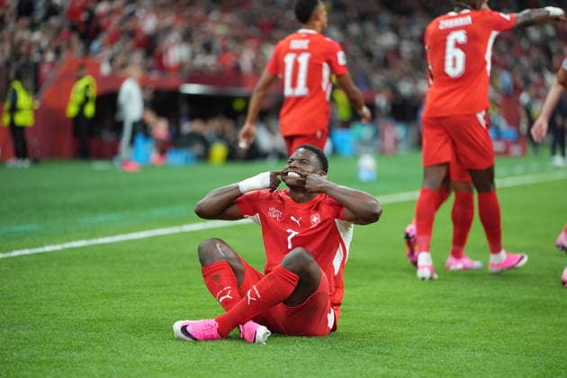 Sport Themen der Woche KW27 Switzerland v Algeria - FIFA World Cup, WM, Weltmeisterschaft, Fussball 2026 - Round of 32 VANCOUVER, CANADA - JULY 02: Breel Embolo (7) of Switzerland celebrates after scoring a goal during the 2026 FIFA World Cup Round of 32 match between Switzerland and Algeria at BC Place (Vancouver Stadium) in Vancouver, British Columbia, Canada on July 02, 2026. Ercin Erturk Anadolu British Columbia Canada. Editorial use only. Please get in touch for any other usage.  Copyright: x2026xAnadoluxErcinxErturkx