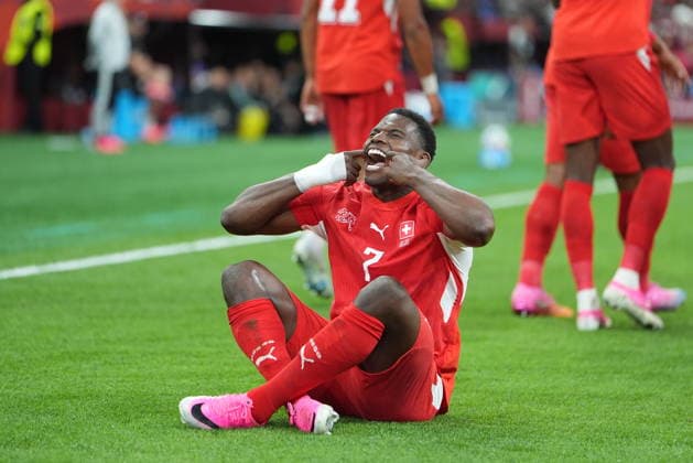 Switzerland v Algeria - FIFA World Cup, WM, Weltmeisterschaft, Fussball 2026 - Round of 32 VANCOUVER, CANADA - JULY 02: Breel Embolo (7) of Switzerland celebrates after scoring a goal during the 2026 FIFA World Cup Round of 32 match between Switzerland and Algeria at BC Place (Vancouver Stadium) in Vancouver, British Columbia, Canada on July 02, 2026. Ercin Erturk Anadolu British Columbia Canada. Editorial use only. Please get in touch for any other usage.  Copyright: x2026xAnadoluxErcinxErturkx