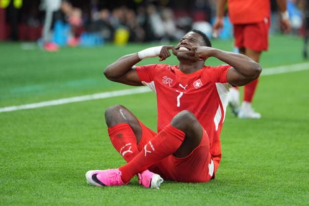 Switzerland v Algeria - FIFA World Cup, WM, Weltmeisterschaft, Fussball 2026 - Round of 32 VANCOUVER, CANADA - JULY 02: Breel Embolo (7) of Switzerland celebrates after scoring a goal during the 2026 FIFA World Cup Round of 32 match between Switzerland and Algeria at BC Place (Vancouver Stadium) in Vancouver, British Columbia, Canada on July 02, 2026. Ercin Erturk Anadolu British Columbia Canada. Editorial use only. Please get in touch for any other usage.  Copyright: x2026xAnadoluxErcinxErturkx