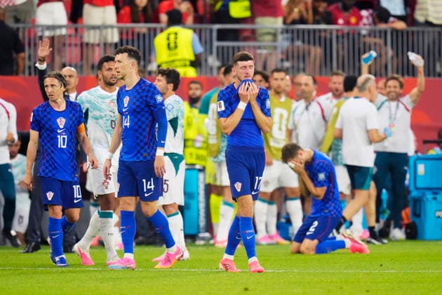 July 2, 2026, Toronto, On, CANADA: Croatia players react after a goal is disallowed during the second half of a World Cup round of 32 soccer match against Portugal, in Toronto on Thursday, July 2, 2026. Canada News - July 2, 2026  - ZUMAc35_ 20260702_zaf_c35_226 Copyright: xChrisxYoungx