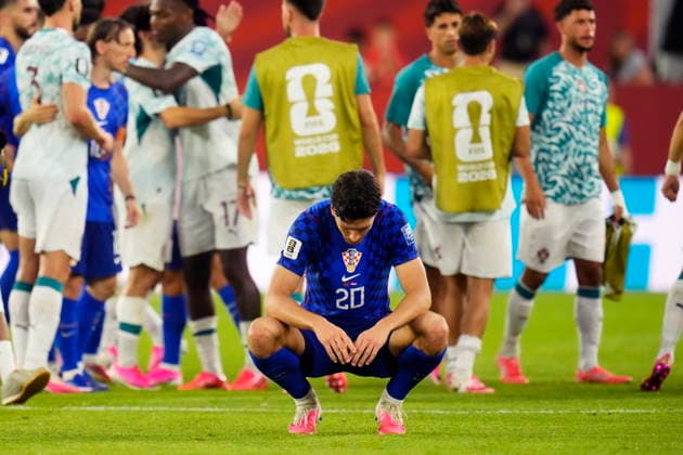 July 2, 2026, Toronto, On, CANADA: Croatia s Igor Matanovic (20) reacts after losing to Portugal in a World Cup round of 32 soccer match, in Toronto on Thursday, July 2, 2026. Canada News - July 2, 2026  - ZUMAc35_ 20260702_zaf_c35_232 Copyright: xChrisxYoungx