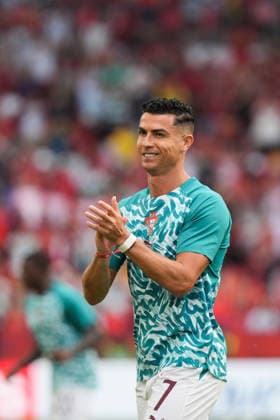 Portugal v Croatia Round of 32 - FIFA World Cup, WM, Weltmeisterschaft, Fussball 2026 Cristiano Ronaldo 07 of Portugal warming up during the FIFA World Cup 2026 Round Of 32 match between Portugal and Croatia at Toronto Stadium. on July 2, 2026 in Toronto, Canada. (Photo by Leonardo Ramirez Eyepix Group) Copyright: xLeonardoxRamirezx xEyepixxGroupx LR02072026-03657