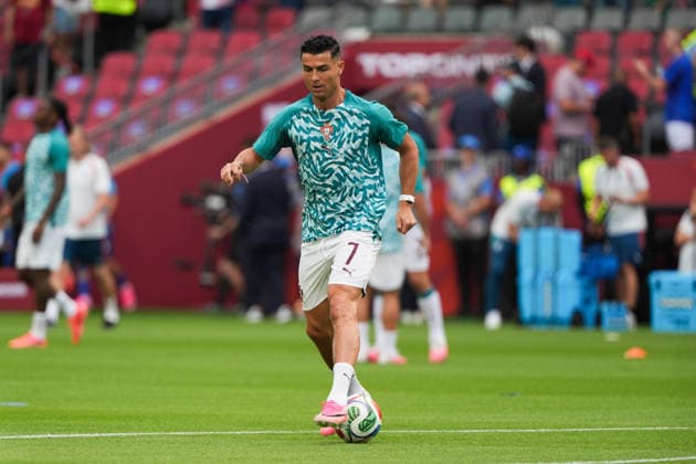 Portugal v Croatia Round of 32 - FIFA World Cup, WM, Weltmeisterschaft, Fussball 2026 Cristiano Ronaldo 07 of Portugal warming up during the FIFA World Cup 2026 Round Of 32 match between Portugal and Croatia at Toronto Stadium. on July 2, 2026 in Toronto, Canada. (Photo by Leonardo Ramirez Eyepix Group) Copyright: xLeonardoxRamirezx xEyepixxGroupx LR02072026-03742