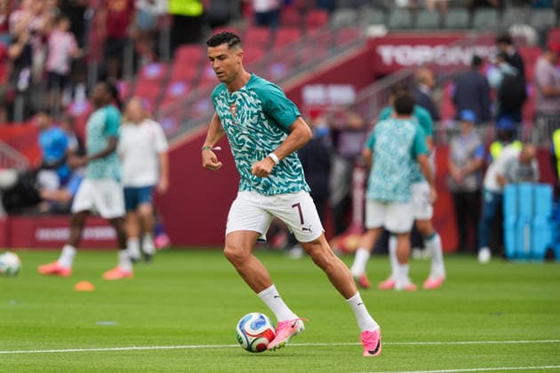 Portugal v Croatia Round of 32 - FIFA World Cup, WM, Weltmeisterschaft, Fussball 2026 Cristiano Ronaldo 07 of Portugal warming up during the FIFA World Cup 2026 Round Of 32 match between Portugal and Croatia at Toronto Stadium. on July 2, 2026 in Toronto, Canada. (Photo by Leonardo Ramirez Eyepix Group) Copyright: xLeonardoxRamirezx xEyepixxGroupx LR02072026-03746