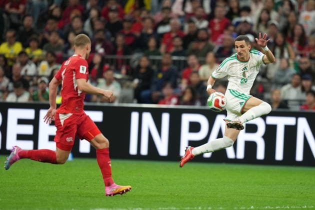 Switzerland v Algeria - FIFA World Cup, WM, Weltmeisterschaft, Fussball 2026 - Round of 32 VANCOUVER, CANADA - JULY 02: Adil Boulbina of Algeria in action during the 2026 FIFA World Cup Round of 32 match between Switzerland and Algeria at BC Place (Vancouver Stadium) in Vancouver, British Columbia, Canada on July 02, 2026. Ercin Erturk Anadolu British Columbia Canada. Editorial use only. Please get in touch for any other usage.  Copyright: x2026xAnadoluxErcinxErturkx
