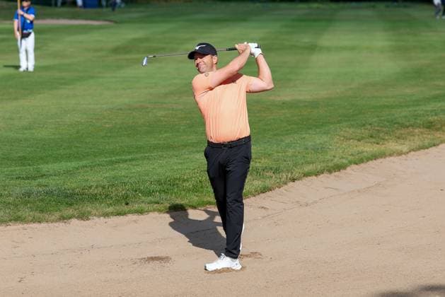 Marcel Schneider (GER) schlaegt aus dem Bunker, Sand, 37. BMW International Open 2026, Golf, DP World Tour, Herren, Runde 2, 03.07.2026 Eichenried Bayern Deutschland *** Marcel Schneider (GER) hits from the bunker, sand, 37 BMW International Open 2026, Golf, DP World Tour, Men s, Round 2, July 3, 2026, Eichenried, Bavaria, Germany Copyright: xkolbert-press ChristianxKolbertx