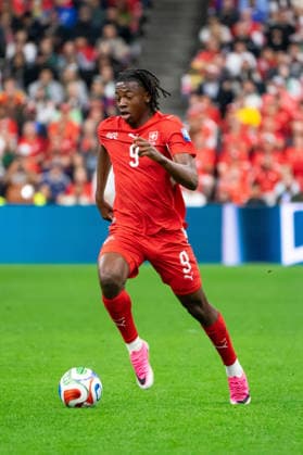VANCOUVER, CANADA - JULY 2: Johan Manzambi of Switzerland controls the ball during the FIFA World Cup, WM, Weltmeisterschaft, Fussball 2026 Round of 32 match between Switzerland and Algeria at BC Place Vancouver Stadium on July 2, 2026 in Vancouver, British Columbia, Canada.  Copyright: xAmyxElle SPPx Sportspressphoto_SPR183481