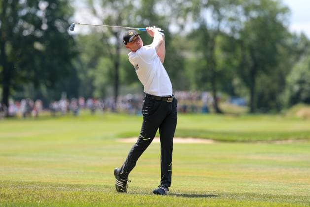 Finn Koelle (AM) (GER) auf dem Fairway, 37. BMW International Open 2026, Golf, DP World Tour, Herren, Runde 2, 03.07.2026 Eichenried Bayern Deutschland *** Finn Koelle (GER) on the fairway, 37th BMW International Open 2026, Golf, DP World Tour, Men s, Round 2, July 3, 2026, Eichenried, Bavaria, Germany Copyright: xkolbert-press ChristianxKolbertx