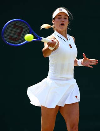 Anna Kalinskaya during her third round match Wimbledon Tennis Championships, Day 5, The All England Lawn Tennis and Croquet Club, London, UK - 03 Jul 2026London The All England Lawn Tennis and United Kingdom  Copyright: xJamesxMarsh Shutterstockx 16970347p