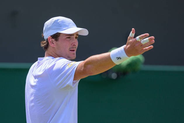 Day Five: The Championships - Wimbledon 2026 LONDON, ENGLAND JULY 03 - Joao Fonseca of Brazil looks dejected during Gentlemen s Single Third Round against Roman Safiullin of Russia at The Wimbledon Lawn Tennis Championship at Wimbledon on July 03, 2026 in London, England. (Photo by Keeran Marquis)  Copyright: xKeeranxMarquis Fotoarena SPPx Sportspressphoto_SPR183579