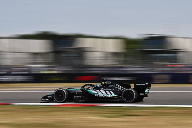 F1 - BRITISH GRAND PRIX 2026 63 RUSSELL George (gbr), Mercedes AMG F1 Team W17, action during the Formula 1 British Grand Prix 2026, 9th round of the 2026 Formula One World Championship, WM, Weltmeisterschaft from July 3 to 5, 2026 on the Silverstone Circuit, in Silverstone, United Kingdom - SilverstoneUnited Kingdom  Copyright: xDPPIx