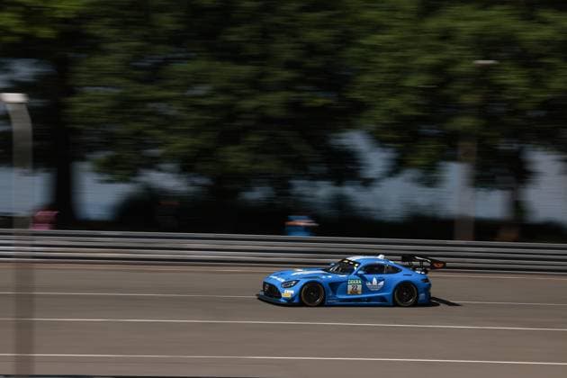 22 Lucas Auer (A Mercedes-AMG Team Landgraf), Mercedes-AMG GT3, action Photo: Hoch Zwei Nürnberg Germany *** 22 Lucas Auer, Mercedes AMG Team Landgraf, Mercedes AMG GT3, action photo taken from above in Nuremberg, Germany