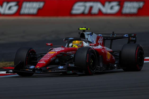 Formula 1 Pirelli British Grand Prix 2026. Lewis Hamilton (GBR), Scuderia Ferrari HP, SF-26 during Formula 1 Pirelli British Grand Prix 2026. on July 3., 2026 in Silverstone Circuit, Silverstone, United Kingdom, Zsombor Toth Silverstone Silverstone Circuit West Northamptonshire United Kingdom