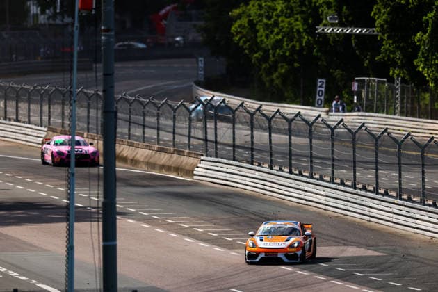 ADAC GT4 Germany, 3. + 4. Rennen Norisring 2026 91 Porsche 718 Cayman GT4 RS Clubsport, Team Wimmer Werk Motorsport: Jesper Bruno Jensen, Laurenz Rühl - picture by Gruppe C Photography Nürnberg Norisring Bayern Germany Copyright: xGruppexCxPhotographyx