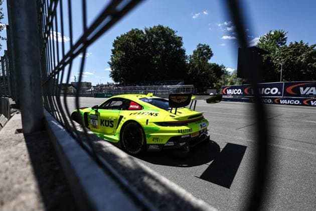 91 Thomas Preining (A Manthey), Porsche 911 GT3 R Evo, action Photo: Hoch Zwei Nürnberg Germany *** 91 Thomas Preining A Manthey, Porsche 911 GT3 R Evo, action photo at Hoch Zwei, Nuremberg, Germany
