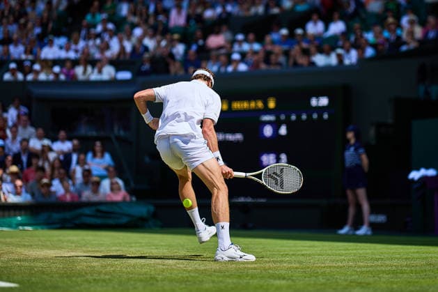 July 3, 2026, London, London, Great Britain: Arthur Rinderknech of France during The Championships Wimbledon Tennis 2026: Grand Slam: The Championships Wimbledon: 5th Day: 2nd RD: DJOKOVIC Vs RINDERKNECH  - ZUMAs343 20260703_zsp_s343_014 Copyright: xMathiasxSchulzx