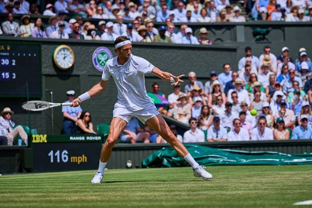 July 3, 2026, London, London, Great Britain: Arthur Rinderknech of France during The Championships Wimbledon Tennis 2026: Grand Slam: The Championships Wimbledon: 5th Day: 2nd RD: DJOKOVIC Vs RINDERKNECH  - ZUMAs343 20260703_zsp_s343_031 Copyright: xMathiasxSchulzx