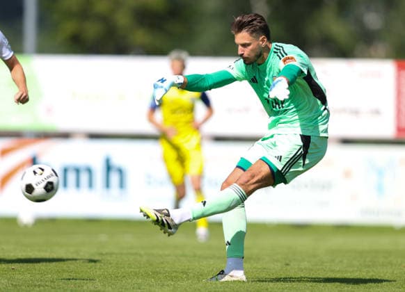 SOCCER - Sturm vs Kosice, test match IRDNING,AUSTRIA,03.JUL.26 - SOCCER - ADMIRAL Bundesliga, Nike liga, SK Sturm Graz vs FC Kosice, test match. Image shows Aleksandar Kahvic (Kosice).  GEPAxpictures xHaraldxSteiner