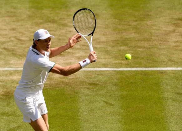 Jannik Sinner during his third round match Wimbledon Tennis Championships, Day 5, The All England Lawn Tennis and Croquet Club, London, UK - 03 Jul 2026London The All England Lawn Tennis and United Kingdom  Copyright: xEllaxLing Shutterstockx 16970352c