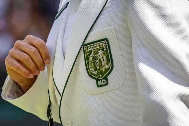 RECORD DATE NOT STATED 3rd July 2026; All England Lawn Tennis and Croquet Club, London, England; Wimbledon Tennis Tournament, Day Five; Detail of the jacket of Novak Djokovic (SRB) GodfreyxPitt