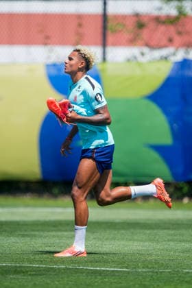 Fotball-VM 2026: New Jersey, USA 20260703. Antonio Nusa trener pa Melanie Lane Training Ground for 8 -delsfinalen i VM mot Brasil. Foto: Terje Pedersen NTB New Jersey USA EDITORIAL USE ONLY. RESTRICTED USE FOR BETTING COMPANIES Ref:_SPOuPwfPfvm-ss.jpg *** 2026 FIFA World Cup, New Jersey, USA, July 3, 2026: Antonio Nusa trains at Melanie Lane Training Ground ahead of the World Cup quarterfinal against Brazil. Photo: Terje Pedersen, NTB, New Jersey, USA. EDITORIAL USE ONLY. RESTRICTED USE FOR BETTING COMPANIES.  Copyright: xTerjexPedersenx xNTBx