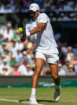 Tennis - Wimbledon Championship 2026 - Day 5 LONDON, ENGLAND - Friday, July 3, 2026: Novak Djokovic (SRB) during the Gentlemen s Singles Third Round match on Day Five of The Championships Wimbledon 2026 at the All England Lawn Tennis and Croquet Club. (Photo by Kirsten Holst Propaganda) LONDON All England Lawn Tennis and Croq GREATER LONDON ENGLAND  Copyright: xKirstenxHolstx 2026-07-03-037-Wimbledon_D5