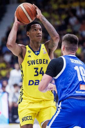 260703 Bobi Klintman of Sweden during the FIBA World Cup Qualifier game between Sweden and Czech Republic on July 3, 2026 in Stockholm. Photo: Kenta Jönsson BILDBYRAN COP 210 KJ0349 basket basketball vm-kval kval fiba world cup qualifiers sverige tjeckien sweden czech republic bbeng *** July 3, 2026: Bobi Klintman of Sweden during the FIBA World Cup Qualifier game between Sweden and the Czech Republic on July 3, 2026 in Stockholm. Photo by Kenta Jönsson, BILDBYRAN COP 210 KJ0349. basketball, FIBA World Cup Qualifiers, Sweden, Czech Republic, bbeng  Copyright: KENTAxJÖNSSON BB260703KJ035