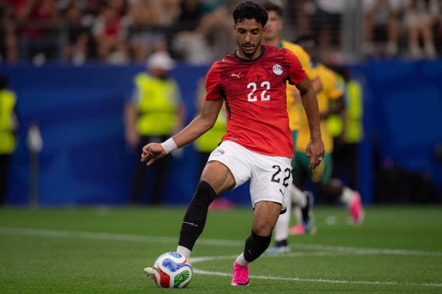 Omar Marmoush of Egypt during the FIFA World Cup, WM, Weltmeisterschaft, Fussball 2026 Round of 32 match between Australia and Egypt at Dallas Stadium in Dallas, Texas, United States, on July 3rd, 2026. (Photo by Riquelve Nata Sports Press Photo)  Copyright: xRiquelvexNata SportsxPressxPhotox Sportspressphoto_SPR183874
