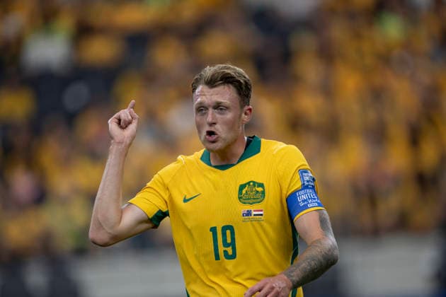 Harry Souttar seen during FIFA World Cup, WM, Weltmeisterschaft, Fussball 2026 game between national teams of Australia and Egypt (Grzegorz Wajda Ball Raw Images) Arlington Dallas Stadium USA Copyright: xGrzegorzxWajdax grzegorzwajda_australia_egypt_2526_2-13