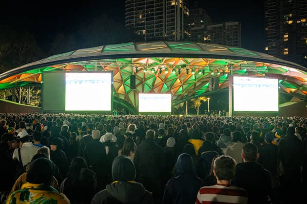 Football, 2026 FIFA World Cup, Australia v Egypt, public viewing in Sydney