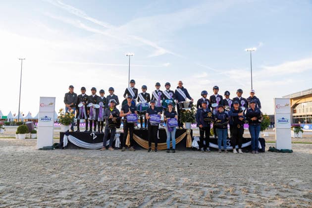 HAGEN a.T.W. - CDIO Nations Cup 2026, HAGEN a.T.W. - CDIO Nations Cup 2026 Covalliero Dressage Days 2026 Team Germany, Team Spain, Team USA WANDRES Frederic (GER), WERTH Isabell (GER), ROTHENBERGER Semmieke (GER), NETZ Raphael (GER), ROESER Klaus (Chef dÂ Equipe) with Grooms Siegerehrung Prize giving ceremony CDIO Nations Cup Nationen Preis - Grand Prix de Dressage Meggle Prize Hagen a.T.W., Hof Kasselmann 03. July 2026 - *** HAGEN a T W CDIO Nations Cup 2026, HAGEN a T W CDIO Nations Cup 2026 Covalliero Dressage Days 2026 Team Germany, Team Spain, Team USA WANDRES Frederic GER, WERTH Isabell GER, ROTHENBERGER Semmieke GER, NETZ Raphael GER, ROESER Klaus Chef d’Equipe with Grooms Prize-giving ceremony CDIO Nations Cup Grand Prix de Dressage Meggle Prize Hagen a T W, Hof Kasselmann July 3, 2026