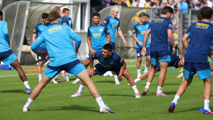 Football, 2nd Bundesliga, Eintracht Braunschweig, start of pre-season training