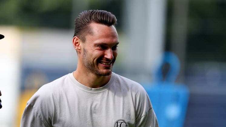 Braunschweig, Trainingsauftakt Braunschweig, 03.07.2026, Fußball, Herren, 2. BL, Saison 2026 2027, Eintracht Braunschweig, Trainingsauftakt, Neuzugang Maximilian Entrop Stadion an der Hamburger Straße Niedersachsen Deutschland *** Braunschweig, Start of Training, Braunschweig, July 3, 2026, Soccer, Men s, 2nd Division, 2026–2027 Season, Eintracht Braunschweig, Start of Training, New Signing Maximilian Entrop, Stadion an der Hamburger Straße, Lower Saxony, Germany